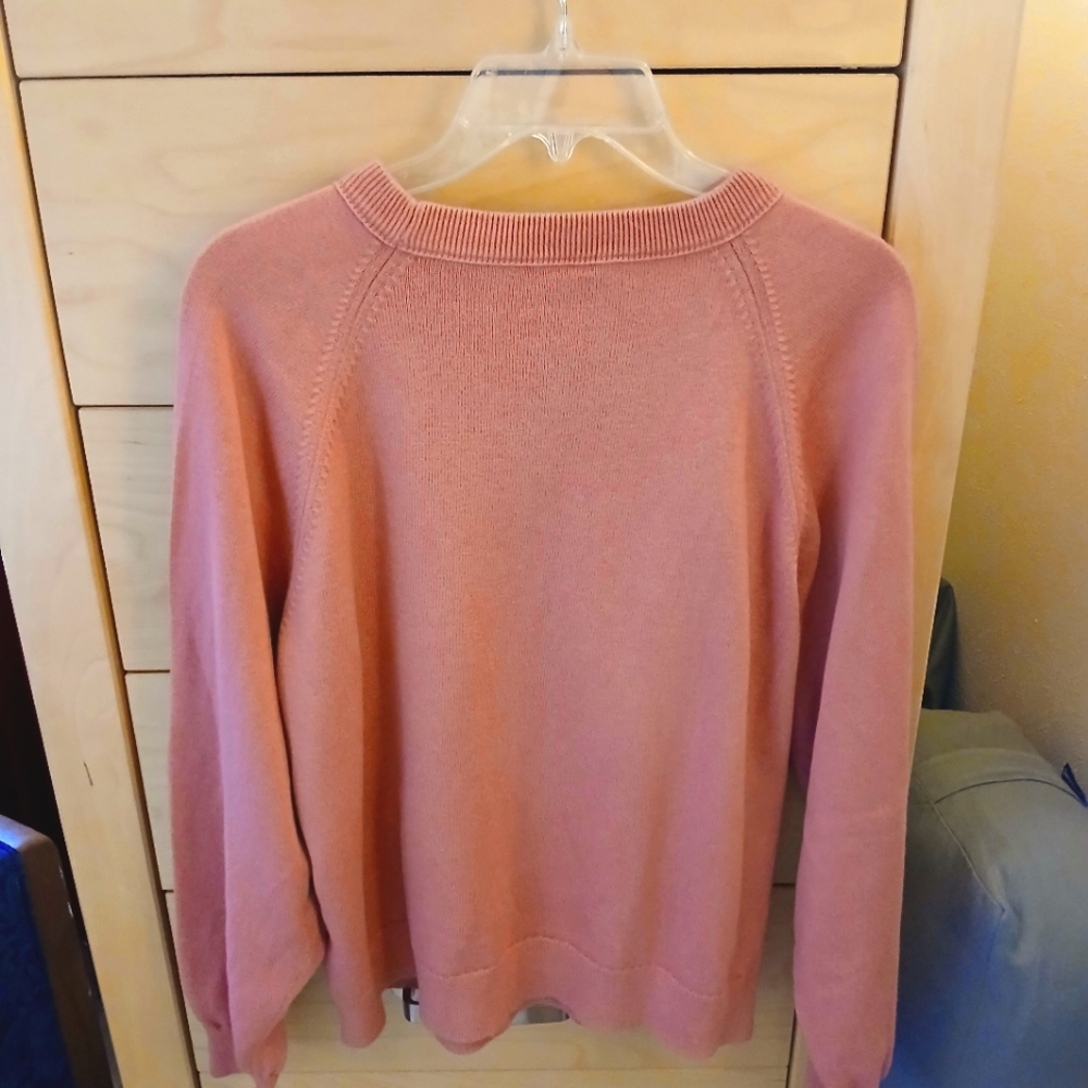 J.Crew Cotton-cashmere pullover sweater Sz M - Picture 2 of 6
